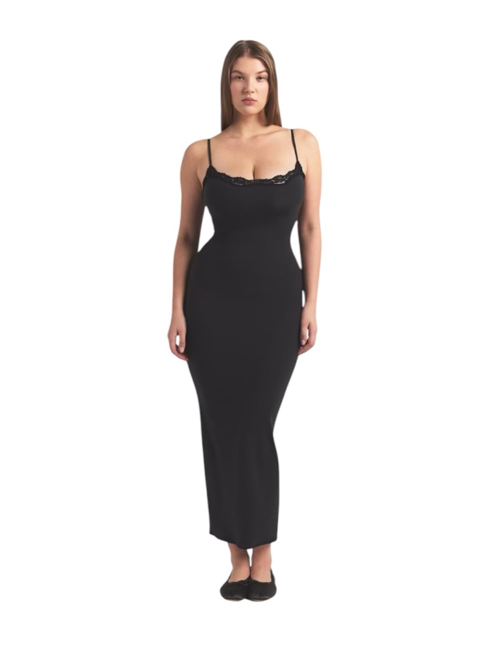🖤Skims Fits Everybody Lace Long Slip Dress Size XL🖤